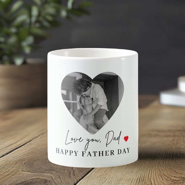Caneca De Café Amor Personalizado Você Pai Mug Fotográfico | Quad (Criador carregado)
