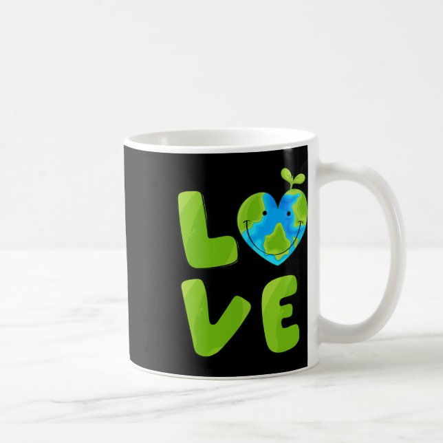 Caneca De Café Amor Planeta Mãe Terra Dia da Terra (Direita)