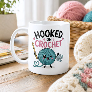 Caneca De Café Amor por Crochê Caprichoso