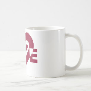 Caneca De Café Amor por Roxo de Vinho
