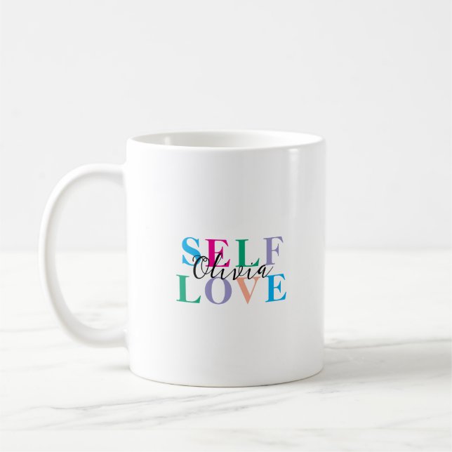 Caneca De Café Amor próprio personalizado (Esquerda)