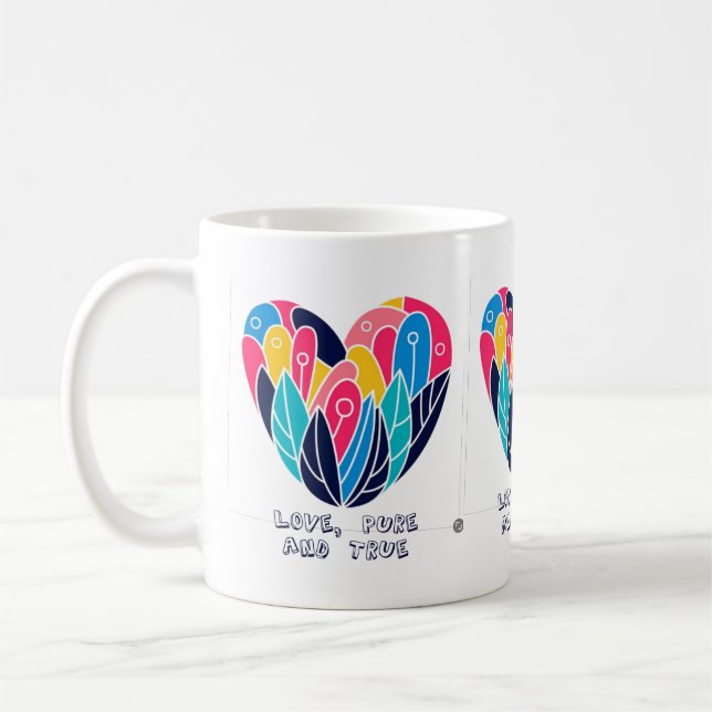 Caneca De Café Amor, Puro e Verdadeiro (Esquerda)