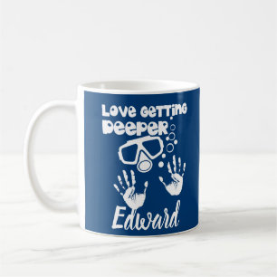 Caneca De Café Amor que obtem mais profundo (mergulho autónomo)