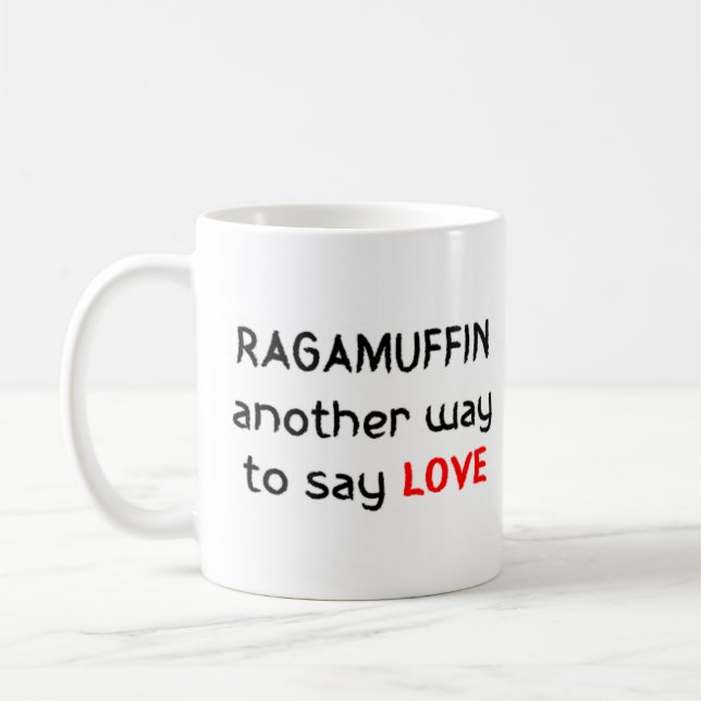 Caneca De Café amor ragamuffin (Esquerda)
