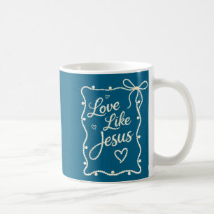 Caneca De Café Amor refinado como pérolas de Jesus feliz páscoa m