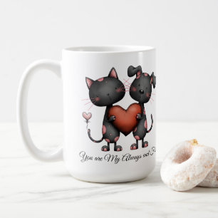 Caneca De Café Amor Romântico, Presente de Aniversário, Casal Fof
