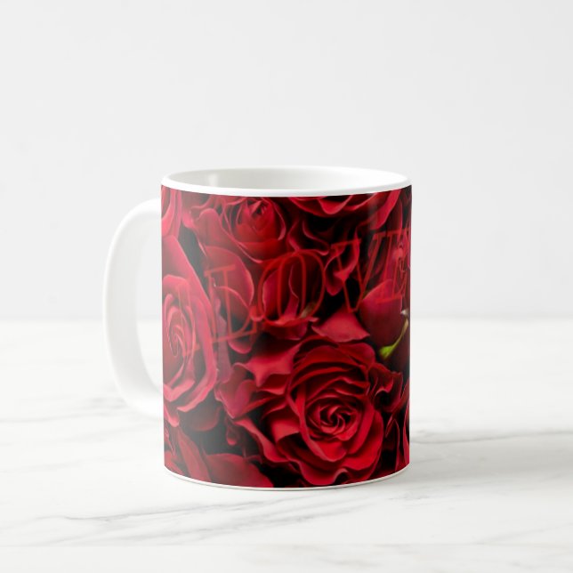 Caneca De Café Amor Rosado (Frente Esquerda)