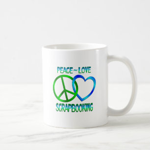 Caneca De Café Amor SCRAPBOOKING da paz