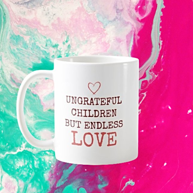 Caneca De Café Amor Sem Fim - Crianças Ingratas Personalizadas (Criador carregado)