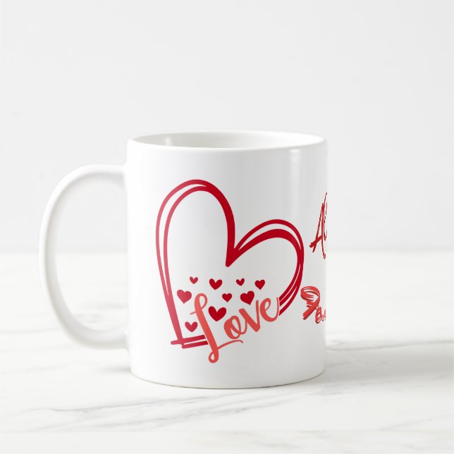 Caneca De Café Amor - Sempre e para sempre Mu (Esquerda)