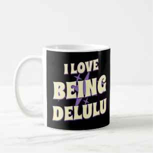 Caneca De Café Amor Ser Camisa Gráfica Delulu