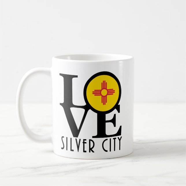 Caneca De Café AMOR Silver City Novo México (Esquerda)