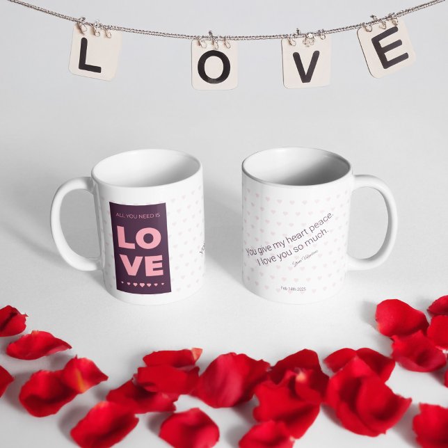 Caneca De Café Amor simples (Criador carregado)
