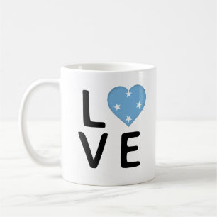 Caneca De Café Amor - Sinalizador da Micronésia