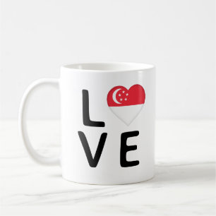 Caneca De Café Amor - Sinalizador de Singapura