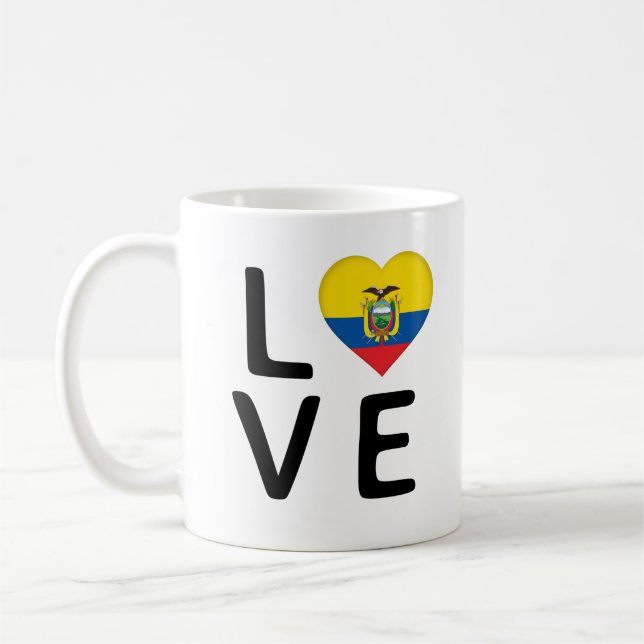 Caneca De Café Amor - Sinalizador Equador (Esquerda)