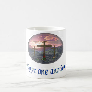 Caneca De Café Amor um ao outro azul