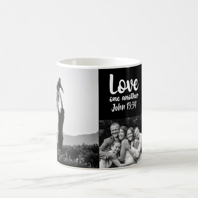 Caneca De Café Amor Um Ao Outro John 13:34 Mug Personalizado (Centro)