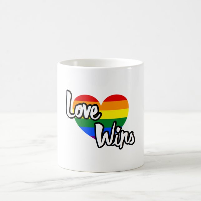 Caneca De Café Amor vence - Orgulho LGBTQ+ (Centro)