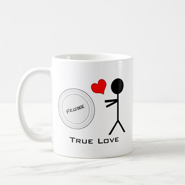 Caneca De Café Amor verdadeiro do Frisbee final (Esquerda)