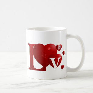 Caneca De Café Amor vermelho