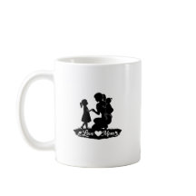 Amor Você Mamãe Silhueta Design Dia das Mães
