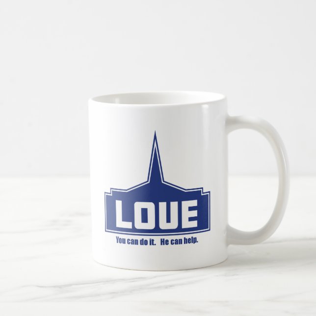 Caneca De Café Amor: Você pode fazê-lo (Direita)