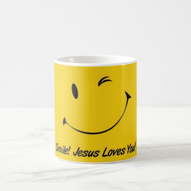Caneca De Café Amores que de Jesus do sorriso você agride (Centro)