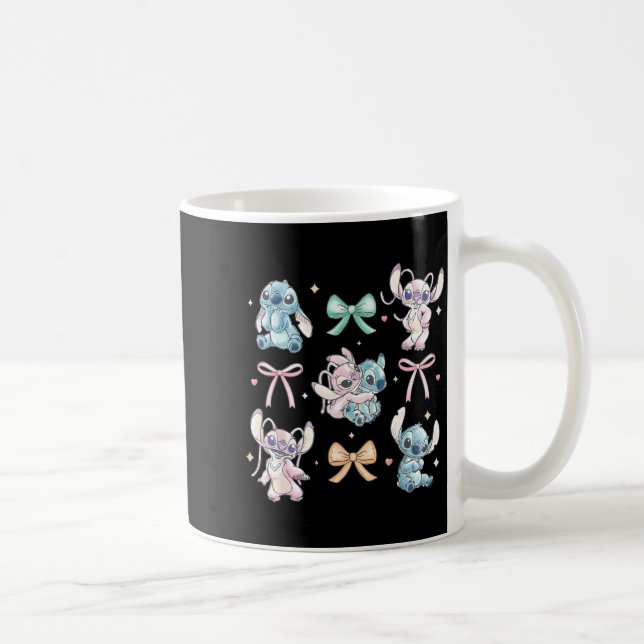 Caneca De Café &amp; Angel Coquette Style Bows Valentine's Day  (Direita)
