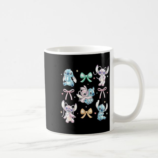 Caneca De Café Amp Angel Coquette Style Bows Valentines Day  (Direita)