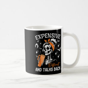 Caneca De Café &amp Difícil; Fala De Volta Do Esqueleto Da Mãe Do
