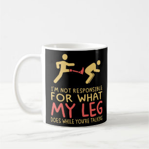 Caneca De Café Amputeo Da Perna Bionica Prostética