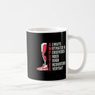 Caneca De Café Amputep Cita Perna Engraçada Cirurgia de Pernas Pr