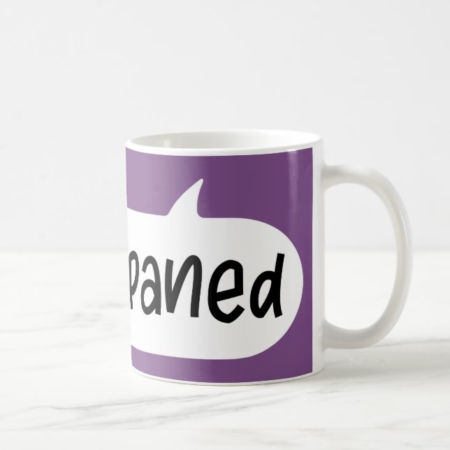 Caneca De Café Amser Paned, Welsh Say Slang, Tea Mug (Direita)