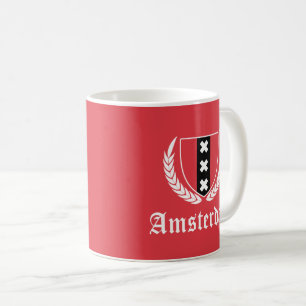 Caneca De Café Amsterdam Crest