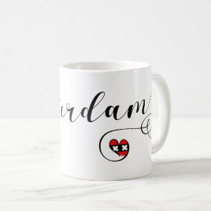 Caneca De Café Amsterdam Heart Mug, Países Baixos