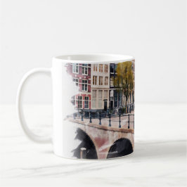 Caneca De Café Amsterdam Holland Watercolor World Viagem Art