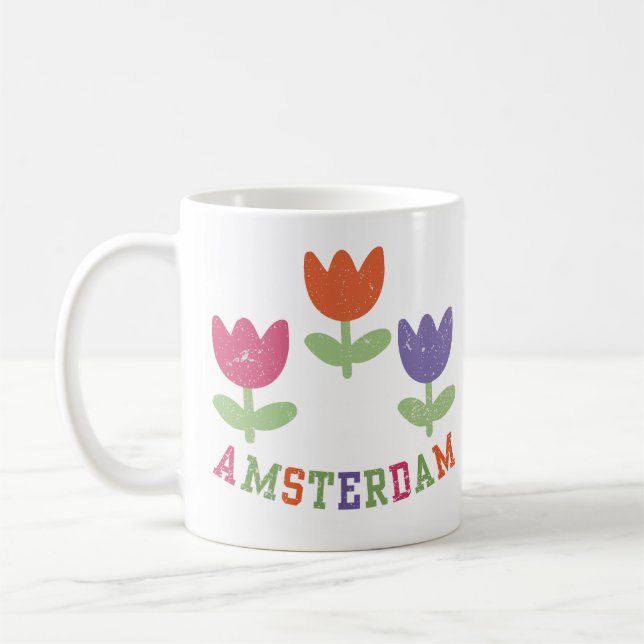 Caneca De Café Amsterdam Tulips (Esquerda)
