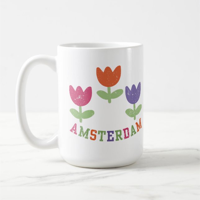 Caneca De Café Amsterdam Tulips (Esquerda)
