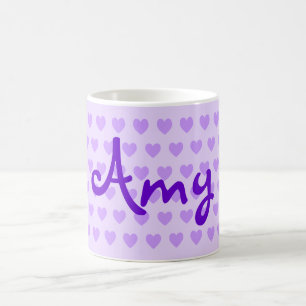 Caneca De Café Amy no roxo