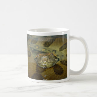 Caneca De Café Anaconda verde, embebendo em meu café, cobra