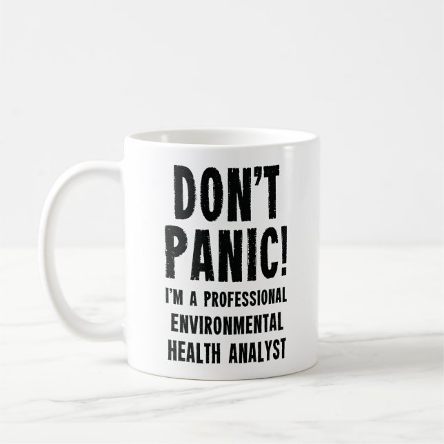 Caneca De Café Analista de Saúde Ambiental (Esquerda)