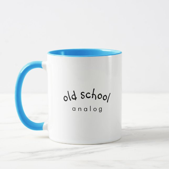 Caneca de Café Analógica à Moda Antiga (Esquerda)
