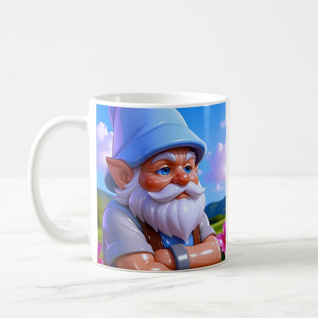 Caneca De Café Anão de Jardim Ensolarado (Esquerda)