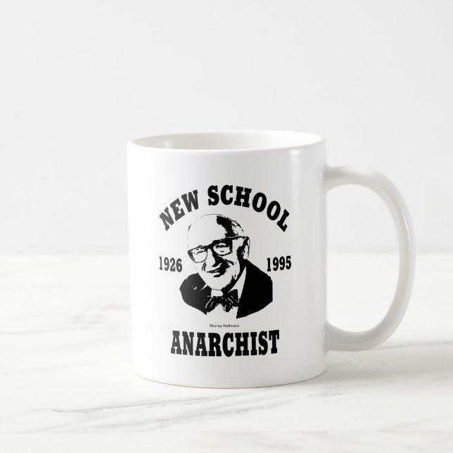 Caneca De Café Anarquista novo  --  Murray Rothbard (Direita)