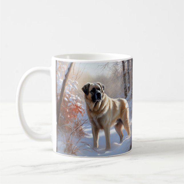 Caneca De Café Anatólia Shepherd Deixou nevar o Natal (Esquerda)