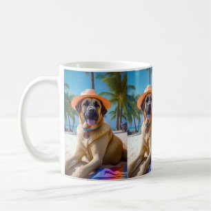 Caneca De Café Anatólia Shepherd on Beach, presente de verão para