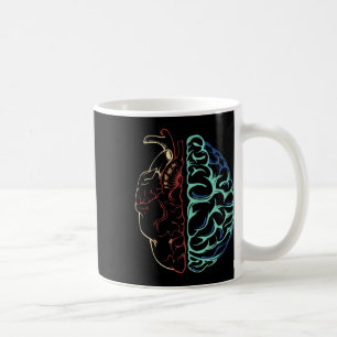 Caneca De Café Anatomia Cérebro Mental Neurodiversidade E Cardíac
