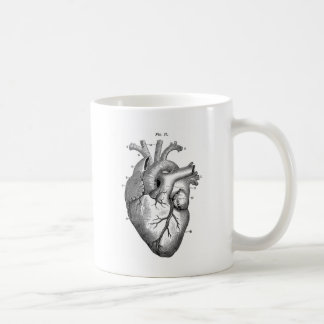 Caneca De Café Anatomia-Coração-Imagem-Vintage