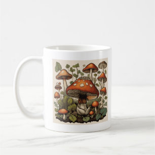 Caneca De Café Anatomia da Cara divertida 101 Mycology Mushroom
